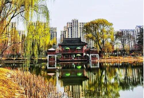 天水馬跑泉公園，這滿園春色似美人的嫣然一笑般撩人