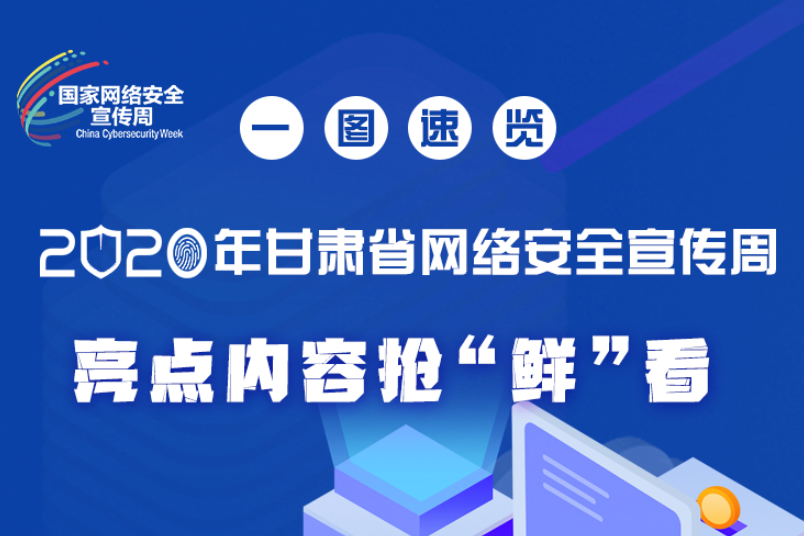 一圖速覽2020年甘肅省網(wǎng)絡(luò)安全宣傳周，亮點(diǎn)內(nèi)容搶“鮮”看！