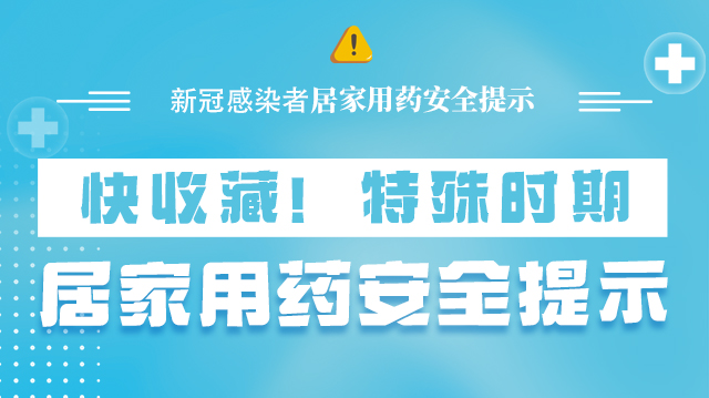 海報|快收藏！特殊時期，居家用藥安全提示→