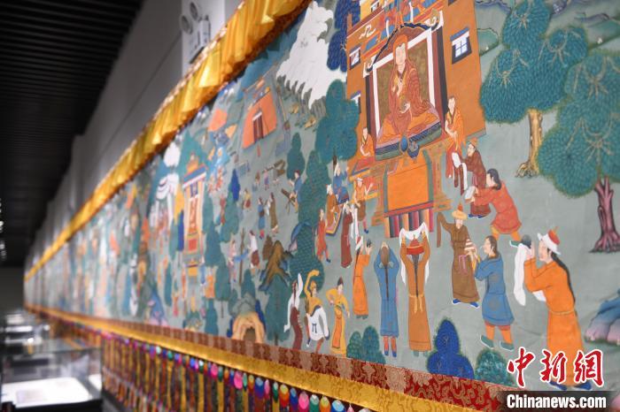 8月20日，“塔影河聲吉祥千年——涼州會盟暨蘭州與武威文物聯(lián)展”在蘭州市博物館開展。戴文昌 攝