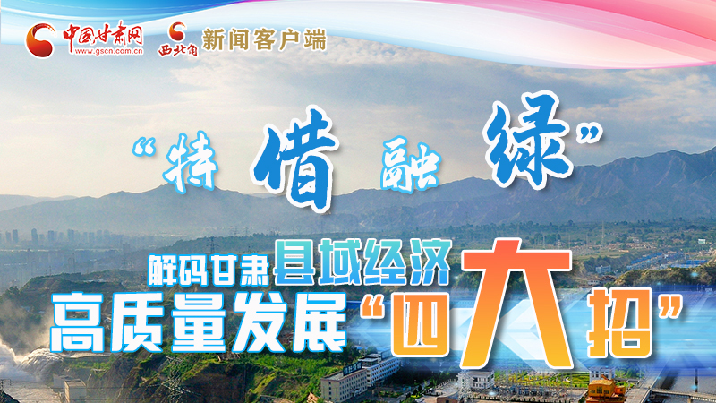圖解|“特、借、融、綠”解碼甘肅縣域經(jīng)濟(jì)高質(zhì)量發(fā)展“四大招”